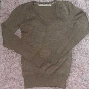 V-Neck Brown Vintage Old Navy Sweater